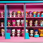 ** Leaked images of a new, limited-edition LOL Surprise doll collection, possibly from a product test or internal event. The image should be slightly blurry, hinting at a secret reveal.

**